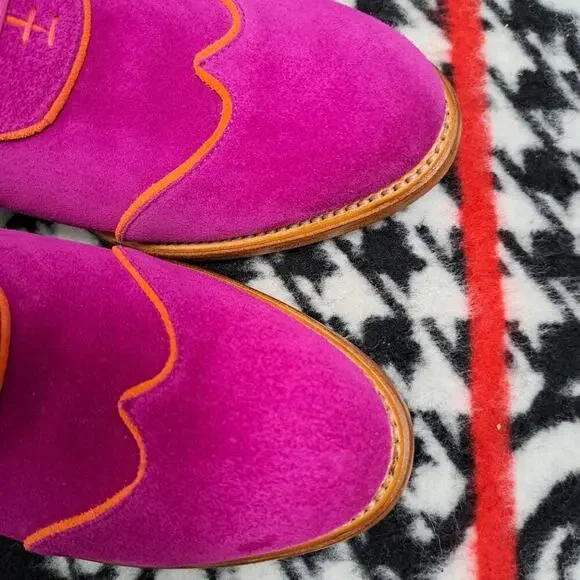 %The Office of Angela Scott Mr. Evans Wingtip Oxford Fuchsia US 9 - 9.5 / D4 - Picture 8 of 15